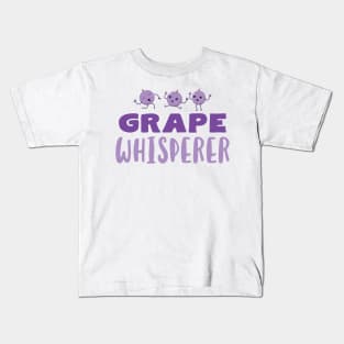 Grape Whisperer Kids T-Shirt